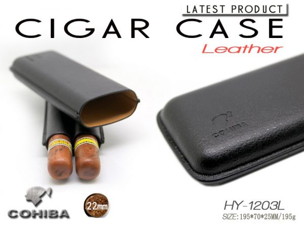 Bao da thật đựng 2 điếu Cigar Cohiba