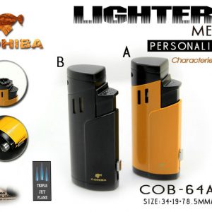 Bật lửa khò Cigar cao cấp 3 tia kèm đục lỗ Cohiba